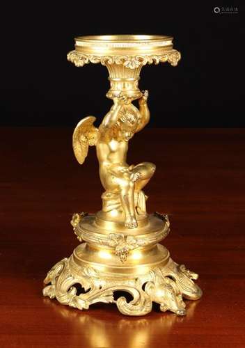 A 19th Century Gilt Bronze Tazza.