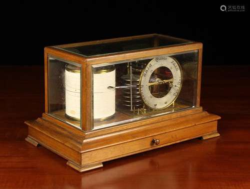 A Drum Barograph & Barometer by Short & Mason Ltd London, Ci...