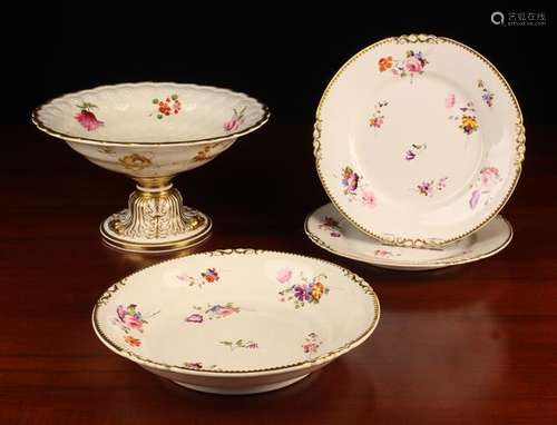 A Pair of 19th Century Rockingham Porcelain Plates & A Match...