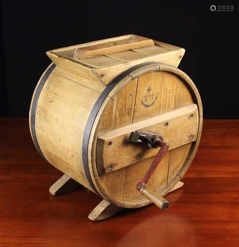 An Antique Pine Butter Churn, 16½