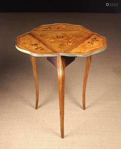 A Small 19th Century French Marquetry Drop-Leaf Occasional T...