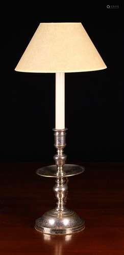 A Single Side Lamp composed from a silver plated Heemskirk c...