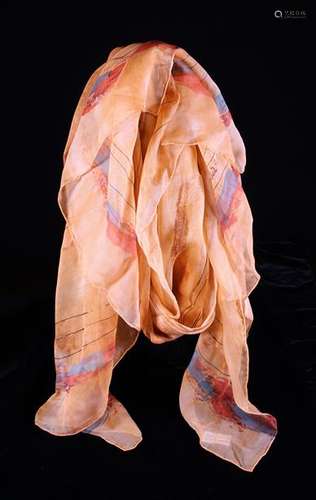 A Boxed Silk Scarf by Salvatore Ferragano 31½