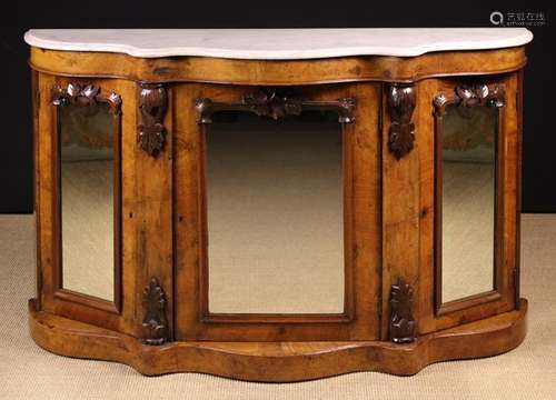 A Victorian Walnut Credenza.