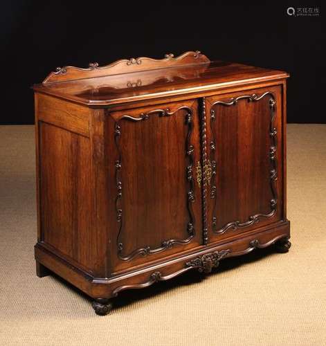 A 19th Century Rosewood Side Cabinet.