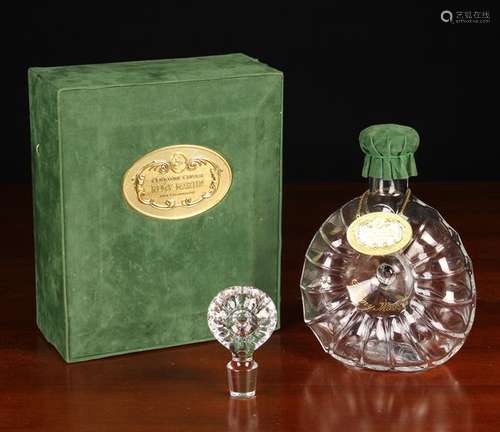 A Remy Martin Baccarat Crystal Decanter & Stopper housed in ...