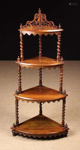 A Victorian Rosewood Whatnot Stand.