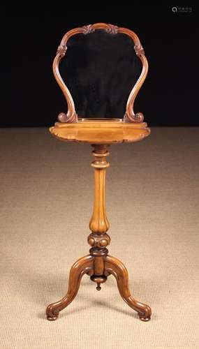 A Small & Unusual Victorian Walnut Vanity Table.