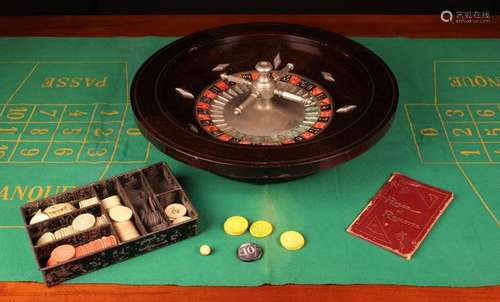 An Early 20th Century Roulette Wheel,