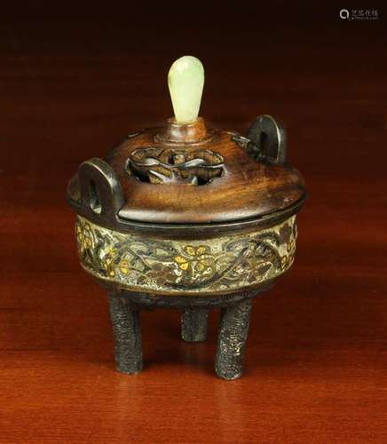 A Small 19th Century Bronze Koro.