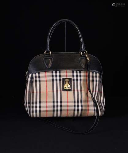 A Vintage Burberrys Handbag with shoulder strap, Circa 1990'...