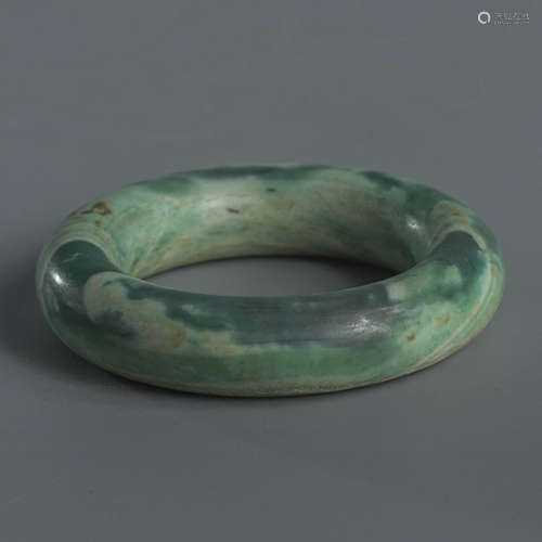 A Green Agate Bangle