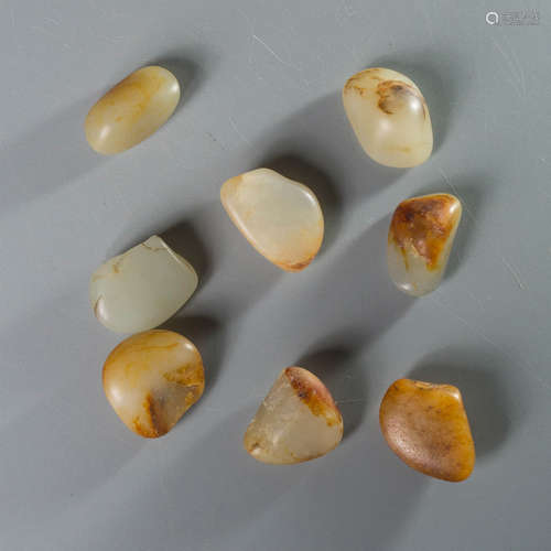 A Set of Hetian Jade Stone