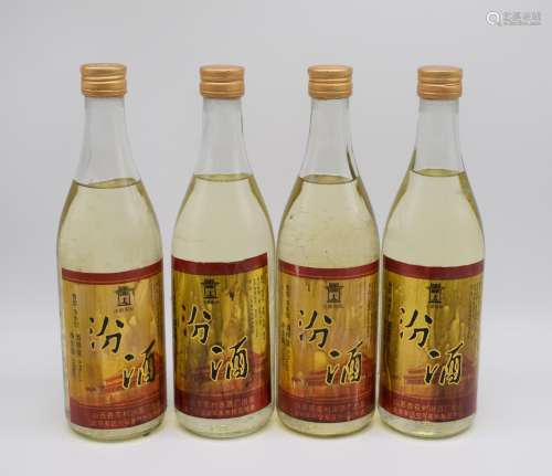 九十年代汾酒北京军区空军基地特供酒4瓶