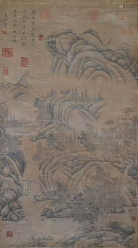 A Chinese Scroll Painting By Xia Gui