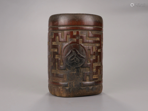 Bamboo Carving Rice Pot