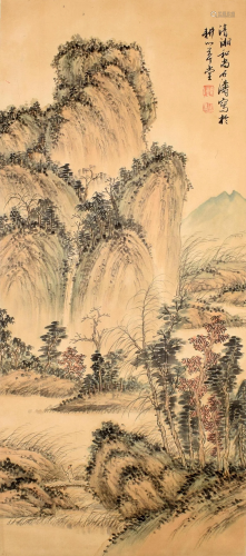 A Chinese Scroll Painting By Shi Tao