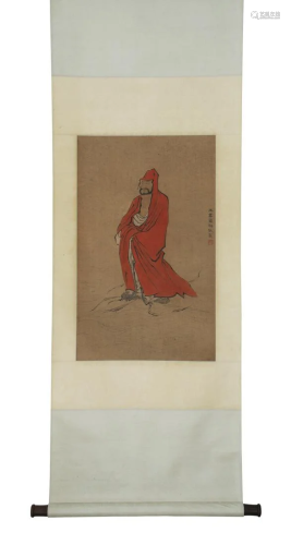 A Chinese Scroll Painting By Luo Pin