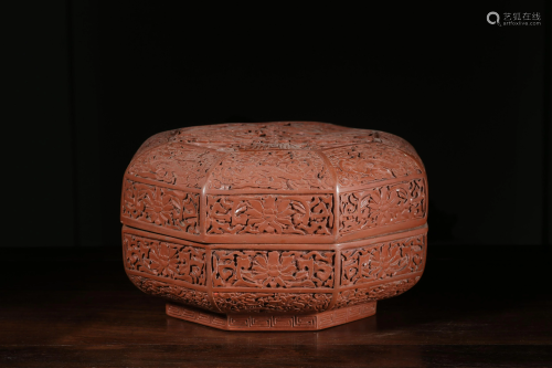 Carved Lacquerware Dragon Box