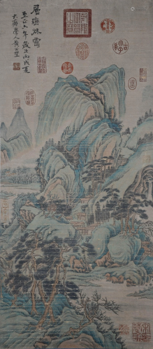 A Chinese Scroll Painting By Huang Gongwang