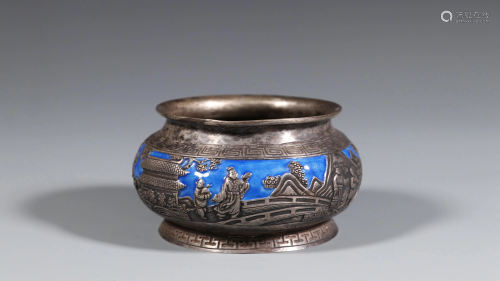 Silver Figure Story Censer