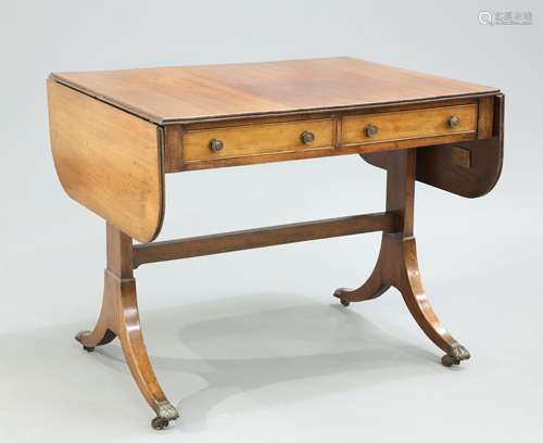 A REGENCY MAHOGANY SOFA TABLE