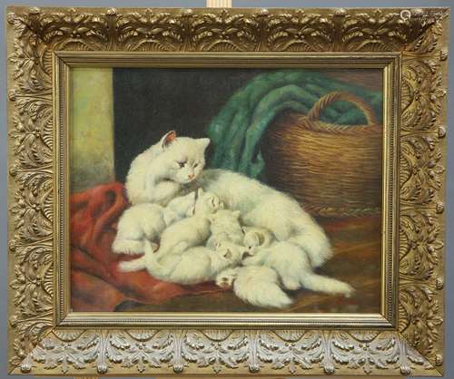 ROBERT KINGMAN (20TH CENTURY), PERSIAN CAT AND KITTENS