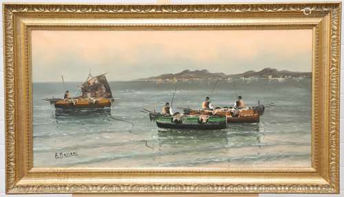 A*** MARIANA (ITALIAN, 20TH CENTURY), THE FISHING FLEET