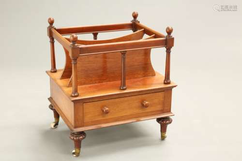 A VICTORIAN MAHOGANY CANTERBURY