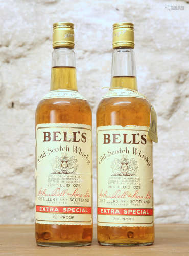 2 BOTTLES FROM 1960'S BELLS 'EXTRA SPECIAL' SCOTCH WHISKY 70...