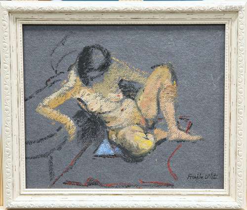 FRANKLIN WHITE (BRITISH, 1892-1975), SEATED NUDE