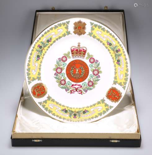 THE GORDON HIGHLANDERS PLATE BY SPODE FOR MULBERRY HALL OF Y...