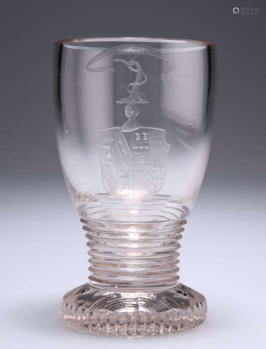 AN IMPORTANT EARLY 19TH CENTURY GLASS GOBLET