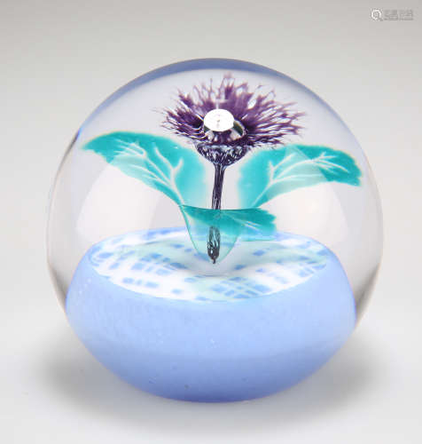 A CAITHNESS PAPERWEIGHT 'SCOTTISH THISTLE'
