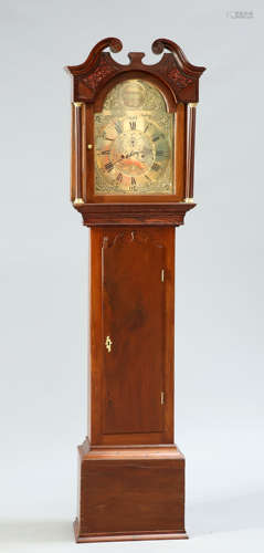 A MAHOGANY LONGCASE CLOCK