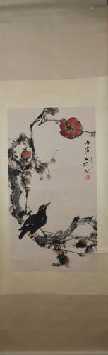 A Gao jianfu's flower and bird painting