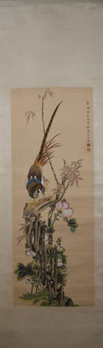 A Shen quan's flower and bird painting