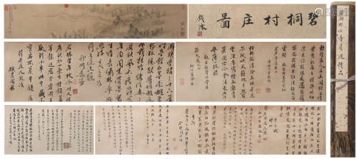 A Wang hui's landscape hand scroll