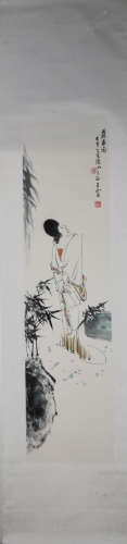 A Wang xijing's figure painting