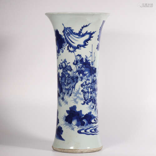 A blue and white 'figure' vase