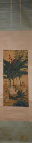 A Wu bin's figure painting
