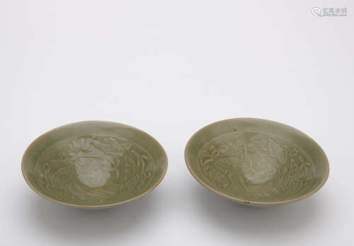 A pair of Yao zhou kiln bowl