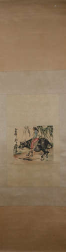 A Huang zhou's figure painting