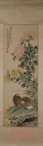 A Yu feian's flower and bird painting