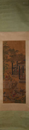 A Jiao bingzhen's figure painting