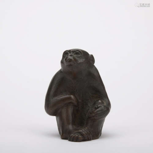 A bronze monkey