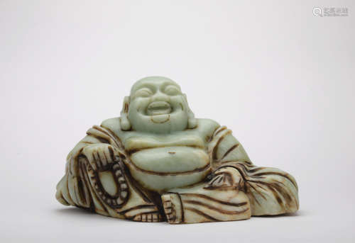 A jade statue of Maitreya