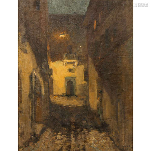 FAURE, AMANDUS (Hamburg 1874-1931 Stuttgart), „Straße in Rom...