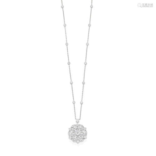 A DIAMOND SNOWFLAKE NECKLACE, BY GRAFF