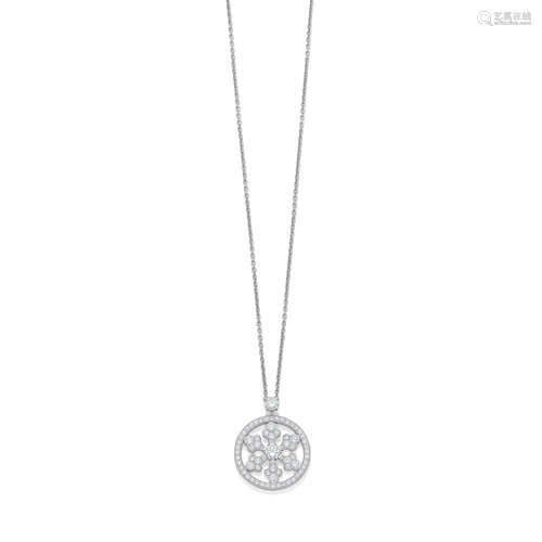 A DIAMOND SNOWFLAKE PENDANT, BY GRAFF